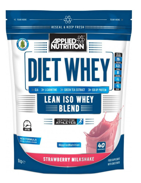 Diet Whey, Strawberry Milkshake - 1000g | Applied Nutrition