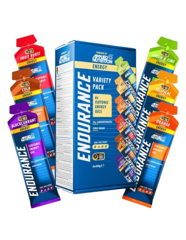 Endurance Isotonic Energy Gel, Variety Pack - 6...