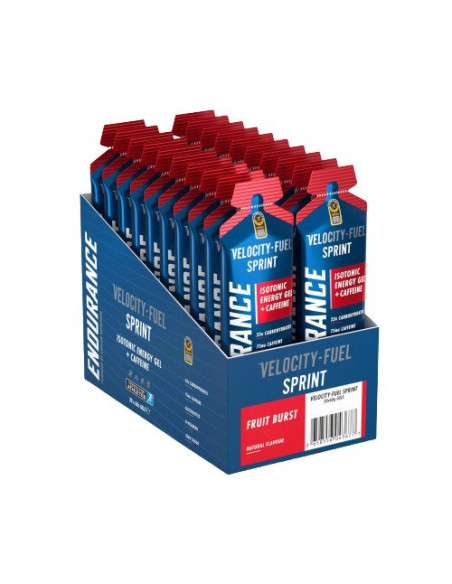 Endurance Sprint Isotonic Energy Gel + Caffeine, Fruit Burst - 20 x 60g | Applied Nutrition