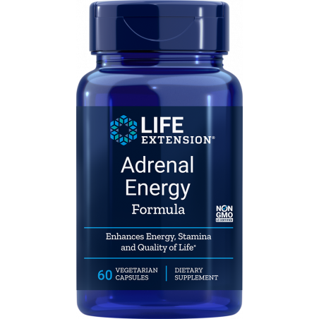 Adrenal Energy Formula, 60 vegetarian capsules - Life Extension