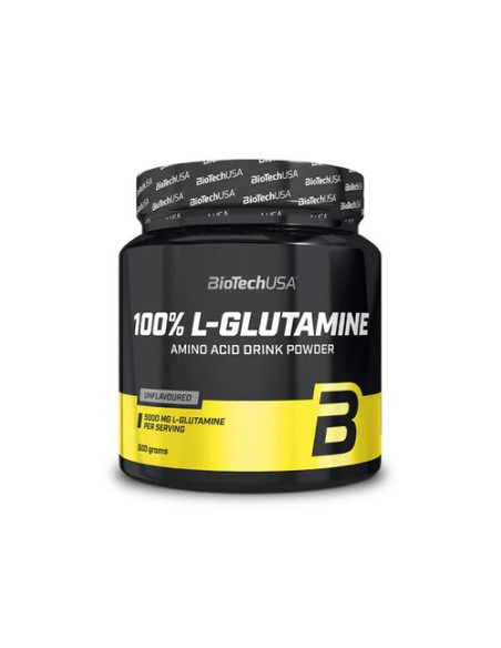 100% L-Glutamine, Unflavoured - 500g | BioTechUSA