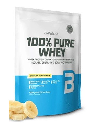 100% Pure Whey, Banana - 1000g | BioTechUSA