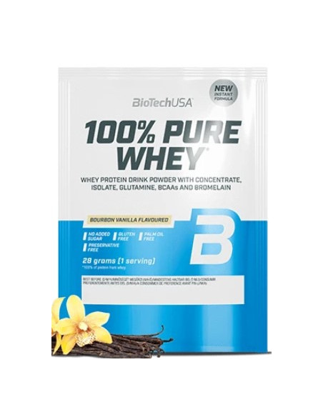 100% Pure Whey, Bourbon Vanilla - 28g (1 serving) | BioTechUSA