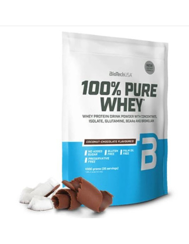 100% Pure Whey, Chocolate - 1000g | BioTechUSA