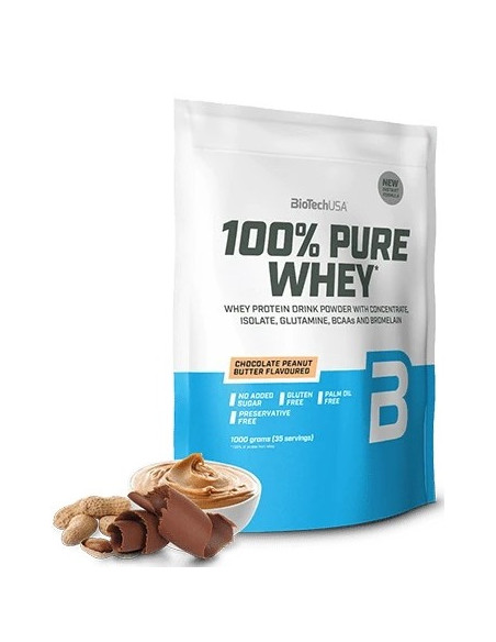 100% Pure Whey, Chocolate Peanut Butter - 1000g | BioTechUSA