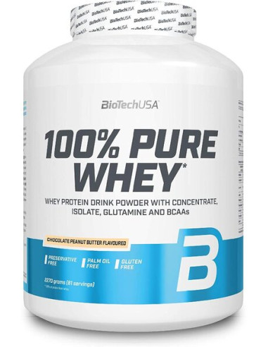 100% Pure Whey, Chocolate Peanut Butter - 2270g...