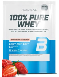 100% Pure Whey, Strawberry - 28g (1 serving) | BioTechUSA
