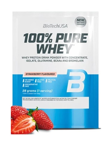 100% Pure Whey, Strawberry - 28g (1 serving) |...