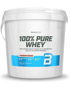 100% Pure Whey, Strawberry - 4000g | BioTechUSA