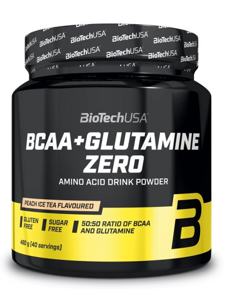 BCAA + Glutamine Zero, Lemon - 480g | BioTechUSA