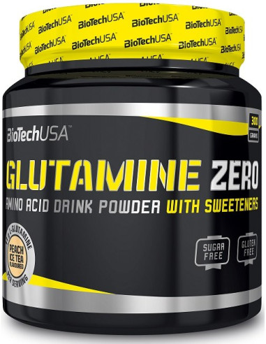 Glutamine Zero, Peach Ice Tea - 300g | BioTechUSA