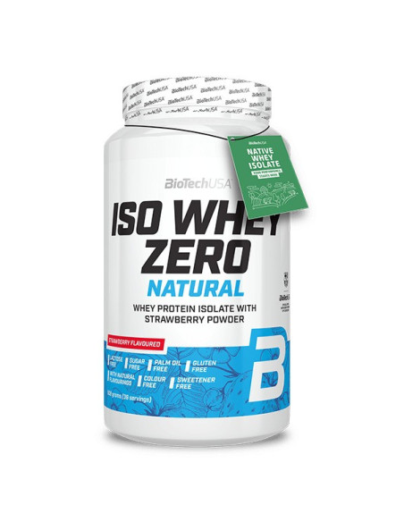Iso Whey Zero Natural, Strawberry - 908g | BioTechUSA