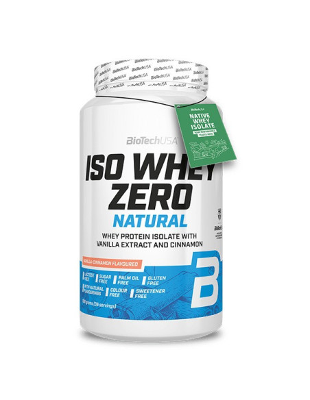 Iso Whey Zero Natural, Vanilla Cinnamon - 908g | BioTechUSA