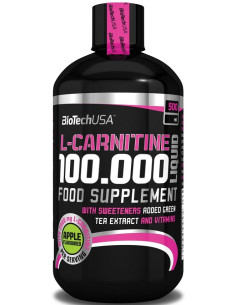 L-Carnitine 100.000, Apple - 500 ml. | BioTechUSA