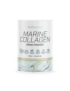 Marine Collagen, Lemon-Green Tea - 240g | BioTechUSA
