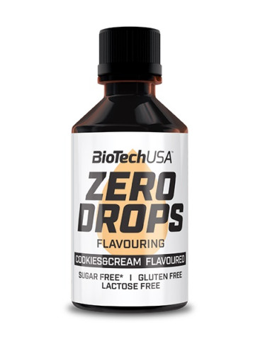 Zero Drops, Cookies & Cream - 50 ml. | BioTechUSA
