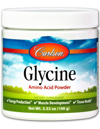 Glycine, Amino Acid Powder - 100g | Carlson Labs
