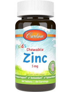 Kid's Chewable Zinc, Natural Mixed Berry - 84 tablets |...