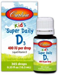 Kid's Super Daily D3, 400 IU - 10 ml. | Carlson Labs