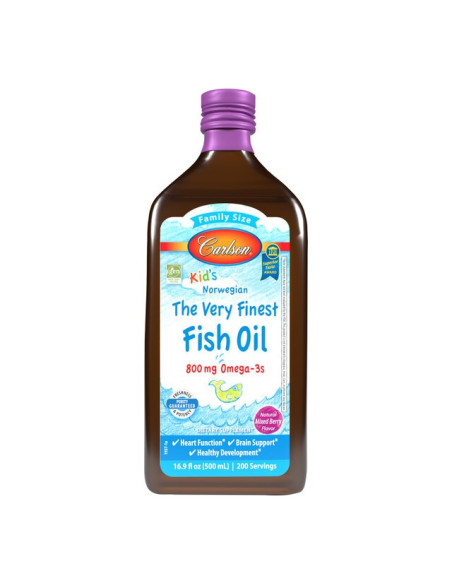 Kid's The Very Finest Fish Oil, 800mg Mixed Berry - 500 ml. | Carlson Labs