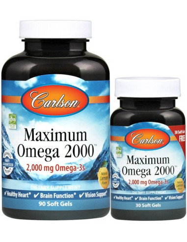 Maximum Omega 2000 - 90 + 30 softgels | Carlson...