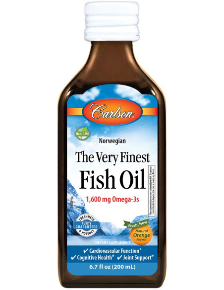 The Very Finest Fish Oil, Natural Lemon - 200 ml. | Carlson Labs