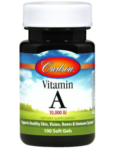 Vitamin A, 10 000 IU - 250 softgels | Carlson Labs