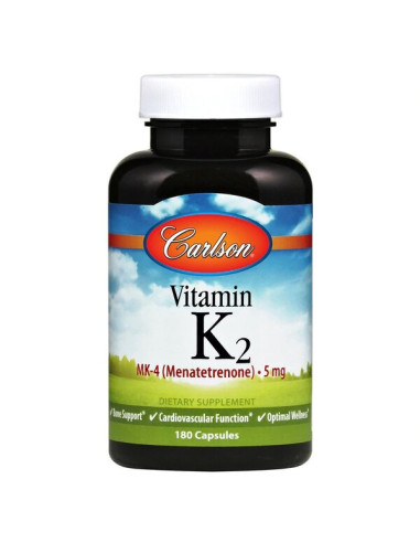 Vitamin K2 MK-4, 5mg - 180 caps | Carlson Labs