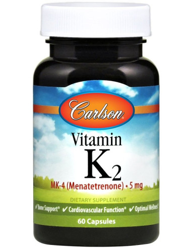 Vitamin K2 MK-4, 5mg - 60 caps | Carlson Labs