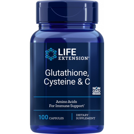 Glutathione, Cysteine & C - 100 vegetarian capsules | Life Extension