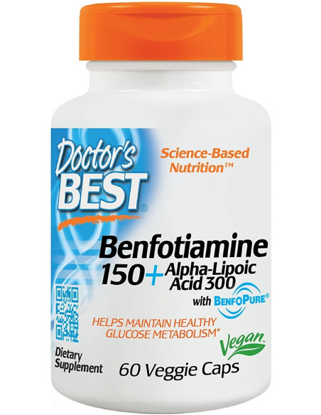 Benfotiamine 150 + Alpha-Lipoic Acid 300 - 60 vcaps | Doctor's Best