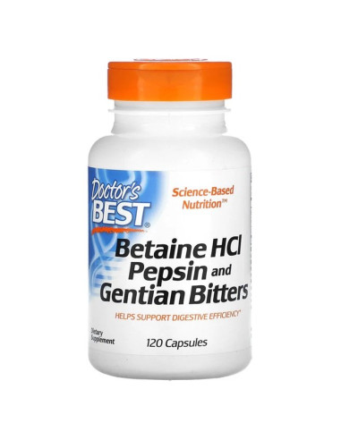 Betaine HCl Pepsin & Gentian Bitters - 120 caps...