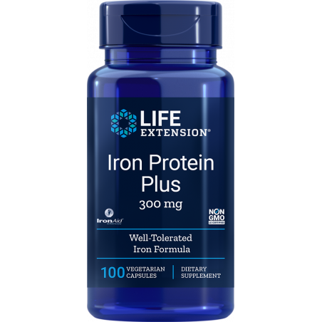 Iron Protein Plus, 300 mg 100 capsules - Life Extension