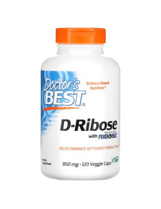 D-Ribose with BioEnergy Ribose, 850mg - 120 vcaps  |...