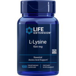 L-Lysine - 100 vegetarian capsules | Life Extension