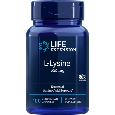 L-Lysine - 100 vegetarian capsules | Life Extension