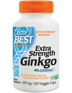 Extra Strength Ginkgo, 120mg - 120 vcaps | Doctor's Best