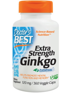 Extra Strength Ginkgo, 120mg - 360 vcaps | Doctor's Best