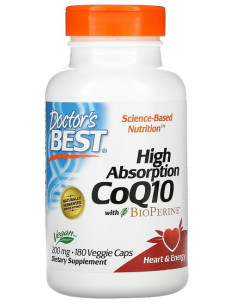 High Absorption CoQ10 with BioPerine, 200mg - 180 vcaps |...