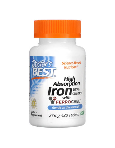 High Absorption Iron, 27mg - 120 tablets |...