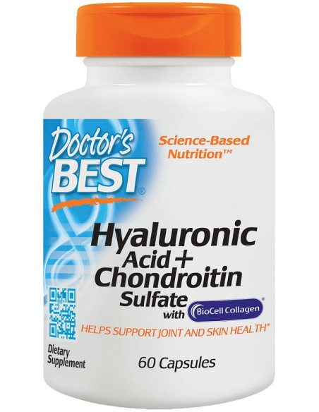 Hyaluronic Acid + Chondroitin Sulfate with BioCell Collagen - 60 caps | Doctor's Best