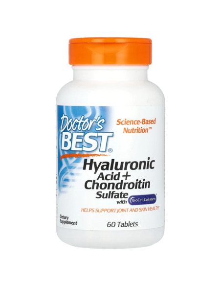 Hyaluronic Acid + Chondroitin Sulfate with BioCell Collagen - 60 tablets | Doctor's Best