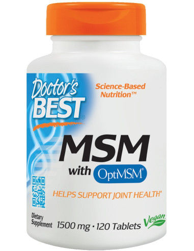 MSM with OptiMSM Vegan, 1500mg - 120 tablets |...
