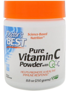 Pure Vitamin C Powder with Quali-C - 250g | Doctor's Best
