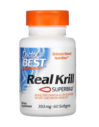 Real Krill, 350mg - 60 softgels  | Doctor's Best