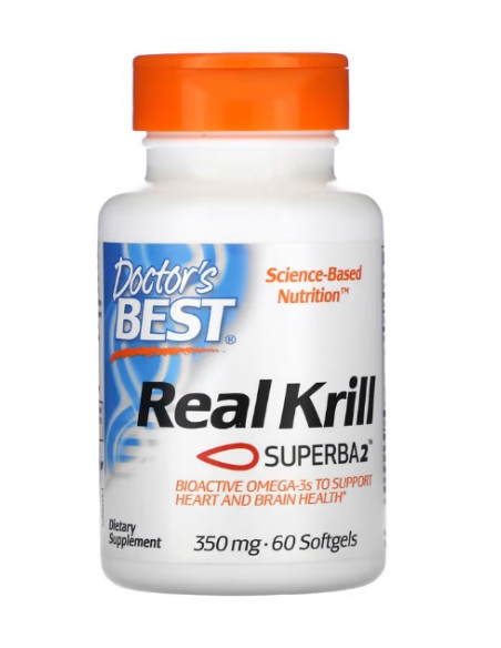 Real Krill, 350mg - 60 softgels  | Doctor's Best