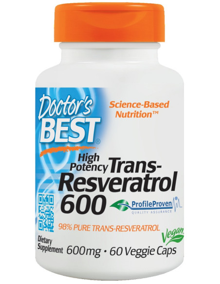 Trans-Resveratrol 600, 600mg - 60 vcaps | Doctor's Best