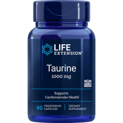 Taurine - 90 vegetarian capsules | Life Extension