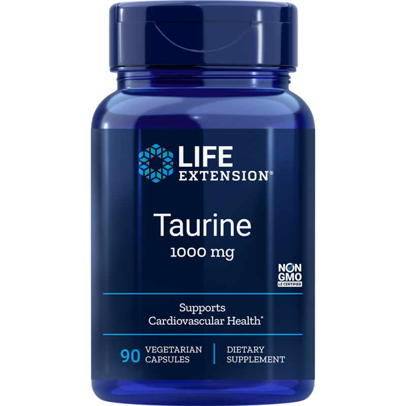 Taurine - 90 vegetarian capsules | Life Extension