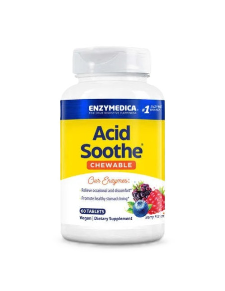 Acid Soothe Chewable, Berry - 60 tablets | Enzymedica